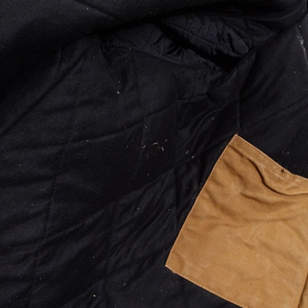 VINTAGE CARHARTT J140 BRN DUCK‎ CANVAS HOODED JACKET MENS 3XL **READ** - Picture 13 of 16